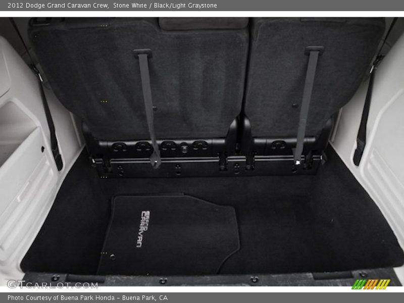 Stone White / Black/Light Graystone 2012 Dodge Grand Caravan Crew