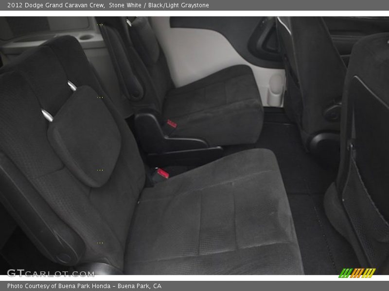 Stone White / Black/Light Graystone 2012 Dodge Grand Caravan Crew