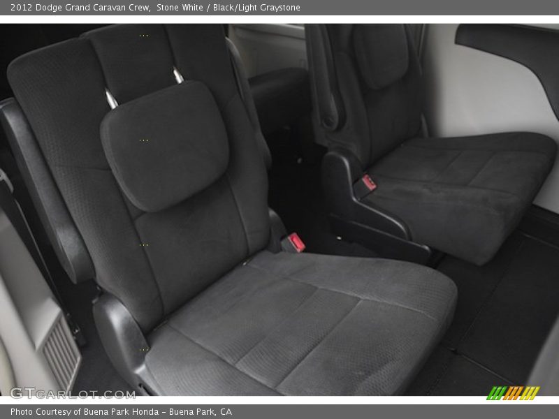 Stone White / Black/Light Graystone 2012 Dodge Grand Caravan Crew