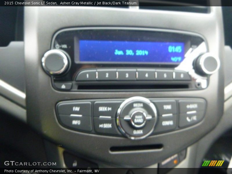Ashen Gray Metallic / Jet Black/Dark Titanium 2015 Chevrolet Sonic LT Sedan