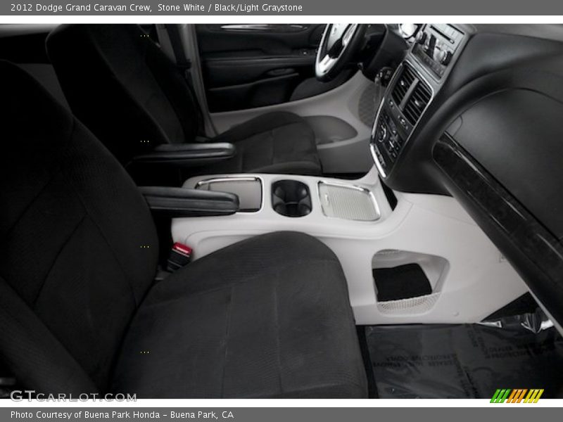 Stone White / Black/Light Graystone 2012 Dodge Grand Caravan Crew
