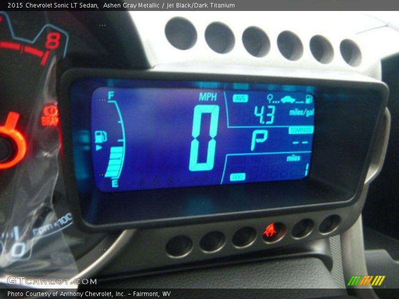 Ashen Gray Metallic / Jet Black/Dark Titanium 2015 Chevrolet Sonic LT Sedan