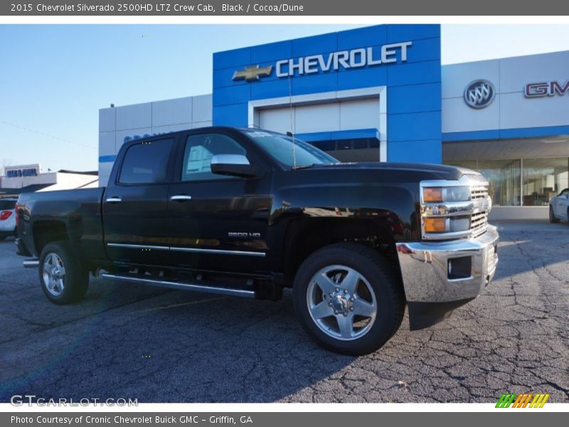 Black / Cocoa/Dune 2015 Chevrolet Silverado 2500HD LTZ Crew Cab