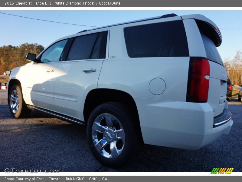 White Diamond Tricoat / Cocoa/Dune 2015 Chevrolet Tahoe LTZ
