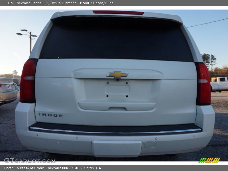 White Diamond Tricoat / Cocoa/Dune 2015 Chevrolet Tahoe LTZ