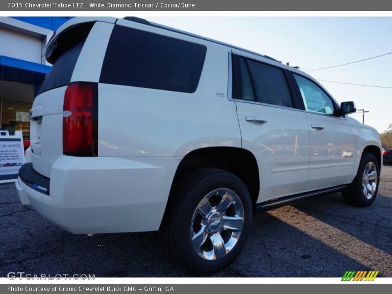 White Diamond Tricoat / Cocoa/Dune 2015 Chevrolet Tahoe LTZ