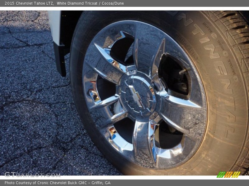 White Diamond Tricoat / Cocoa/Dune 2015 Chevrolet Tahoe LTZ