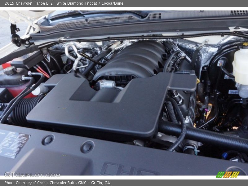 White Diamond Tricoat / Cocoa/Dune 2015 Chevrolet Tahoe LTZ