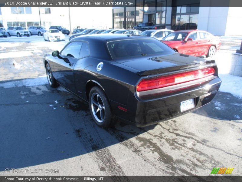 Brilliant Black Crystal Pearl / Dark Slate Gray 2010 Dodge Challenger SE