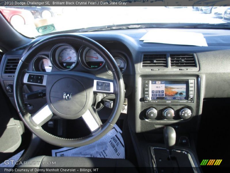 Brilliant Black Crystal Pearl / Dark Slate Gray 2010 Dodge Challenger SE