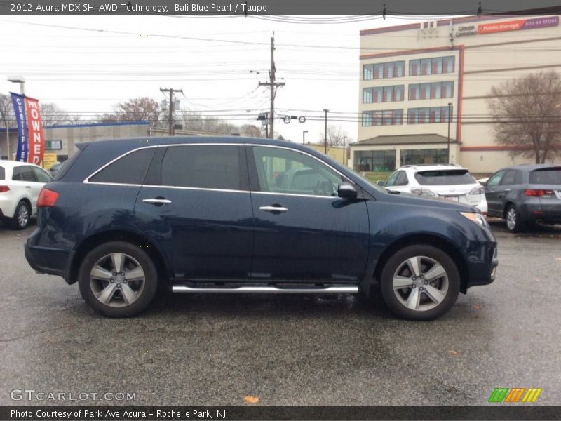 Bali Blue Pearl / Taupe 2012 Acura MDX SH-AWD Technology