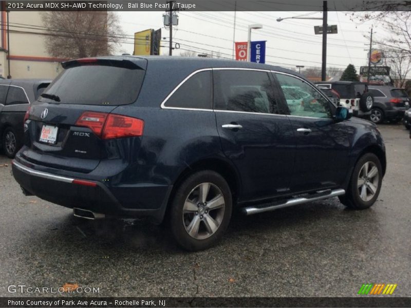 Bali Blue Pearl / Taupe 2012 Acura MDX SH-AWD Technology