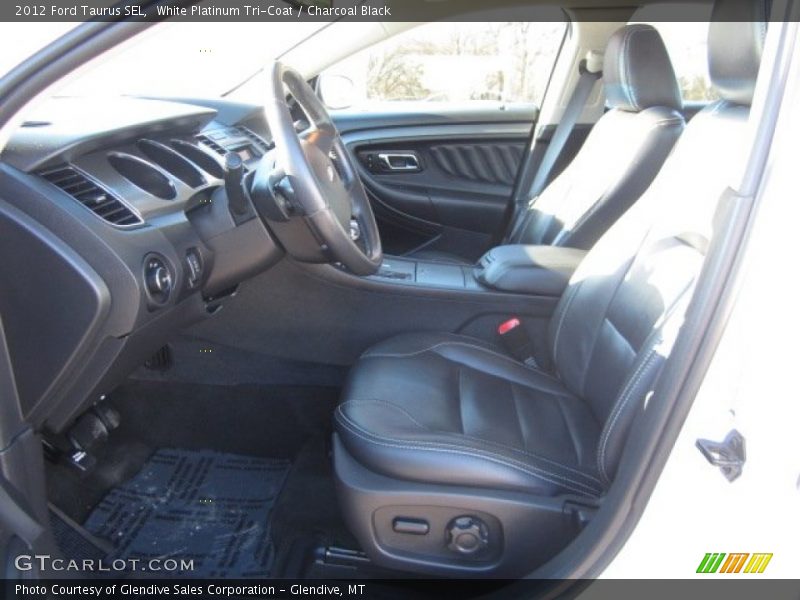 White Platinum Tri-Coat / Charcoal Black 2012 Ford Taurus SEL