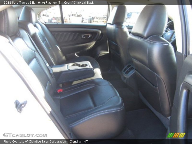 White Platinum Tri-Coat / Charcoal Black 2012 Ford Taurus SEL