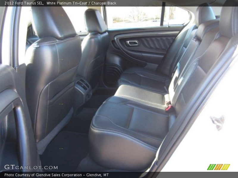 White Platinum Tri-Coat / Charcoal Black 2012 Ford Taurus SEL