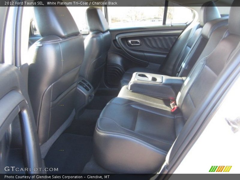 White Platinum Tri-Coat / Charcoal Black 2012 Ford Taurus SEL