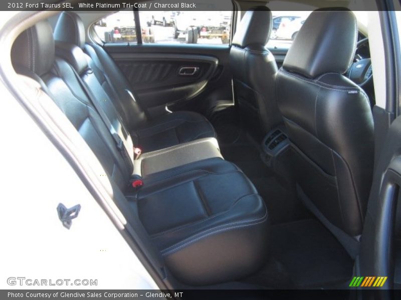 White Platinum Tri-Coat / Charcoal Black 2012 Ford Taurus SEL
