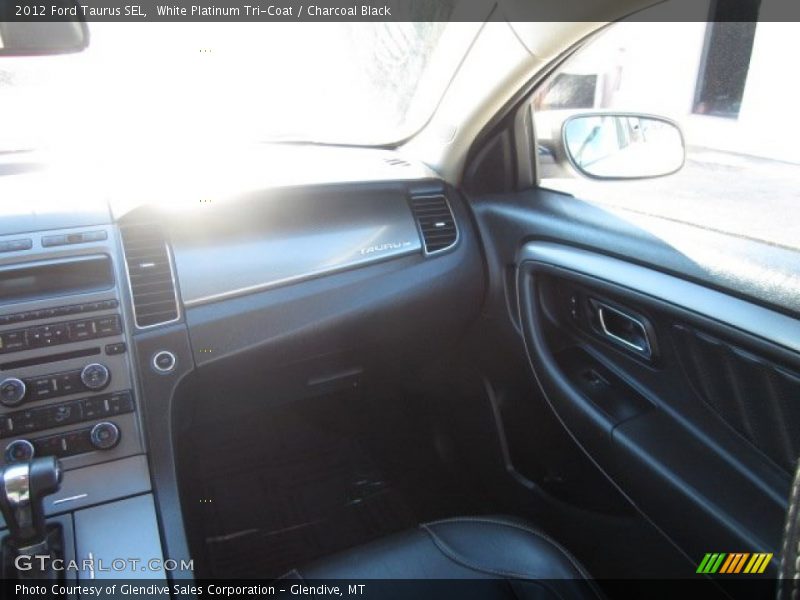 White Platinum Tri-Coat / Charcoal Black 2012 Ford Taurus SEL