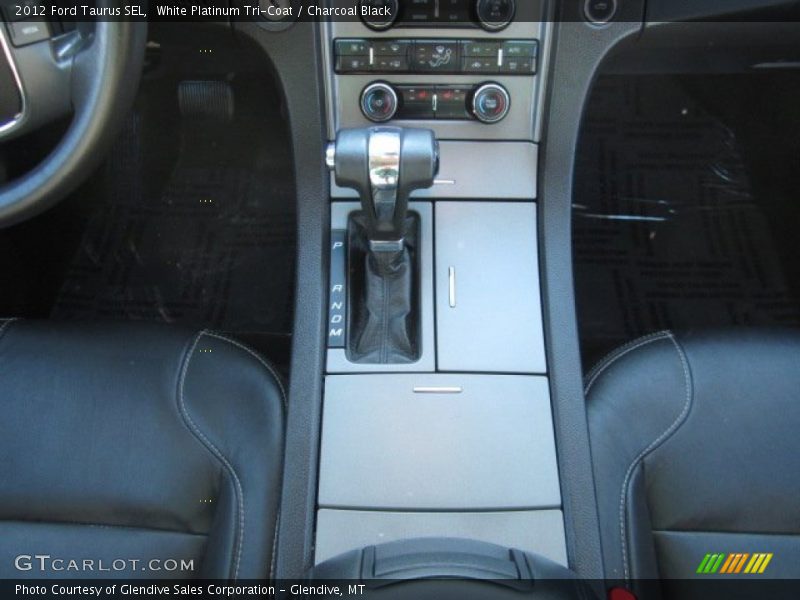 White Platinum Tri-Coat / Charcoal Black 2012 Ford Taurus SEL