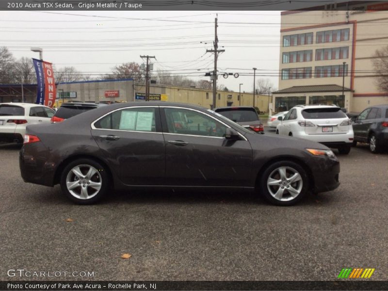 Grigio Metallic / Taupe 2010 Acura TSX Sedan