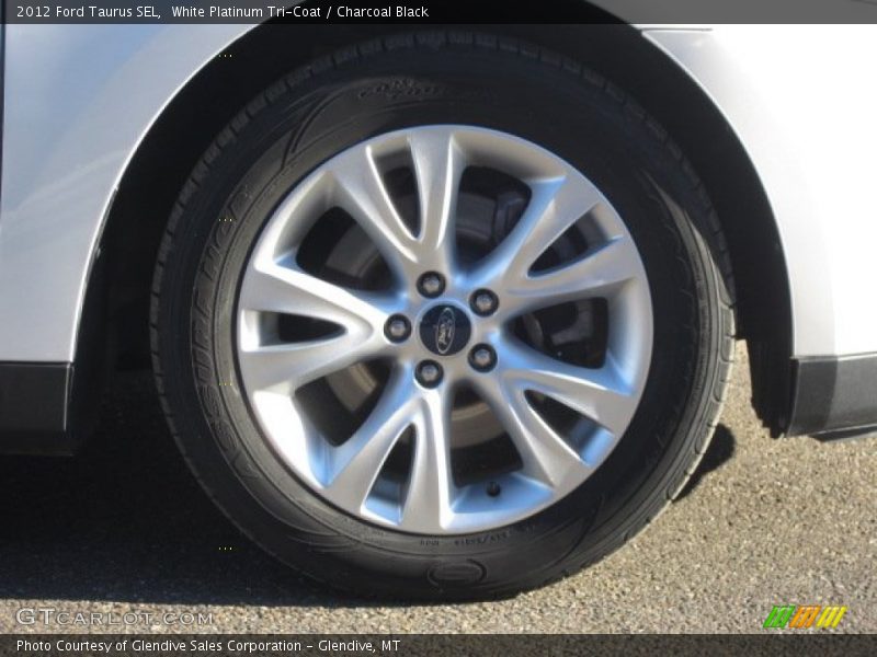 White Platinum Tri-Coat / Charcoal Black 2012 Ford Taurus SEL
