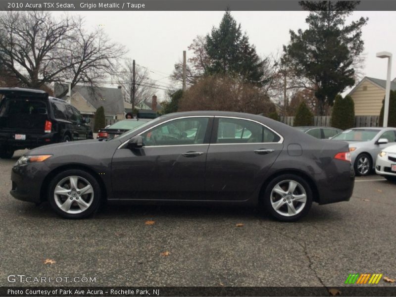 Grigio Metallic / Taupe 2010 Acura TSX Sedan