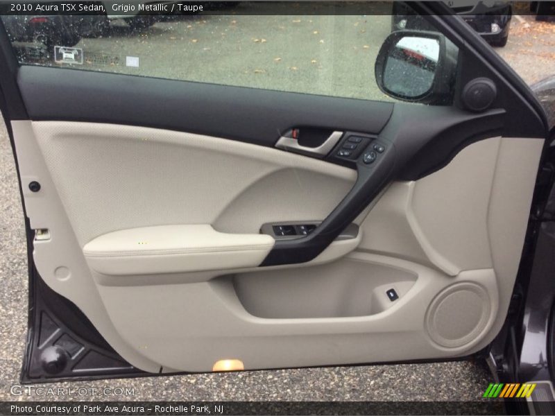 Grigio Metallic / Taupe 2010 Acura TSX Sedan