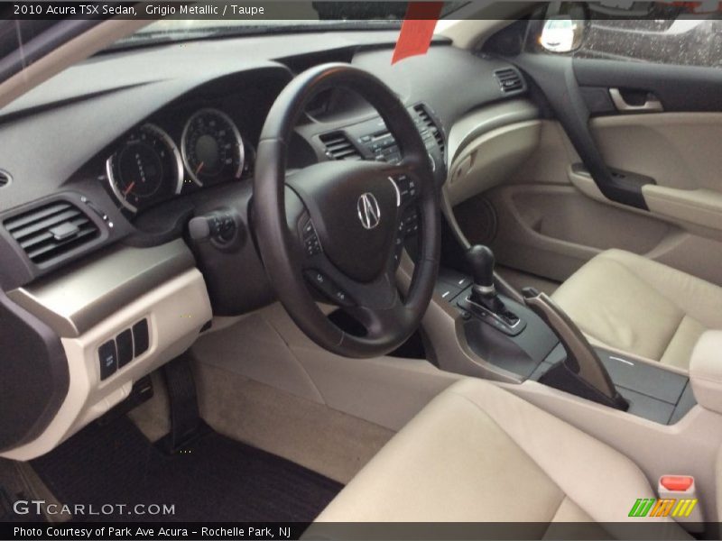 Grigio Metallic / Taupe 2010 Acura TSX Sedan