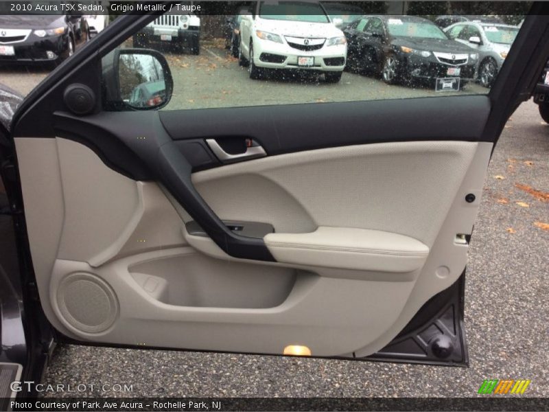 Grigio Metallic / Taupe 2010 Acura TSX Sedan