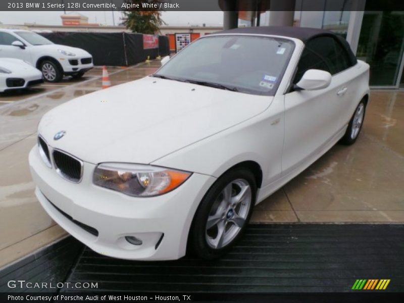Alpine White / Black 2013 BMW 1 Series 128i Convertible