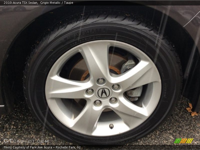 Grigio Metallic / Taupe 2010 Acura TSX Sedan