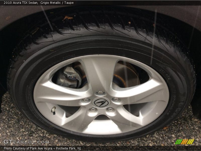 Grigio Metallic / Taupe 2010 Acura TSX Sedan