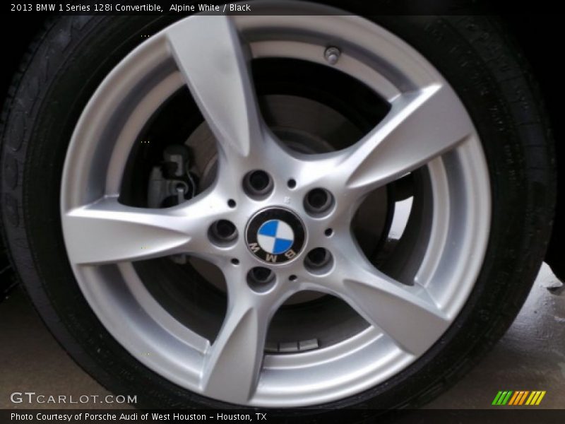 Alpine White / Black 2013 BMW 1 Series 128i Convertible