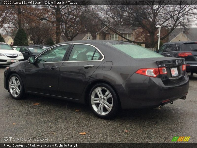 Grigio Metallic / Taupe 2010 Acura TSX V6 Sedan