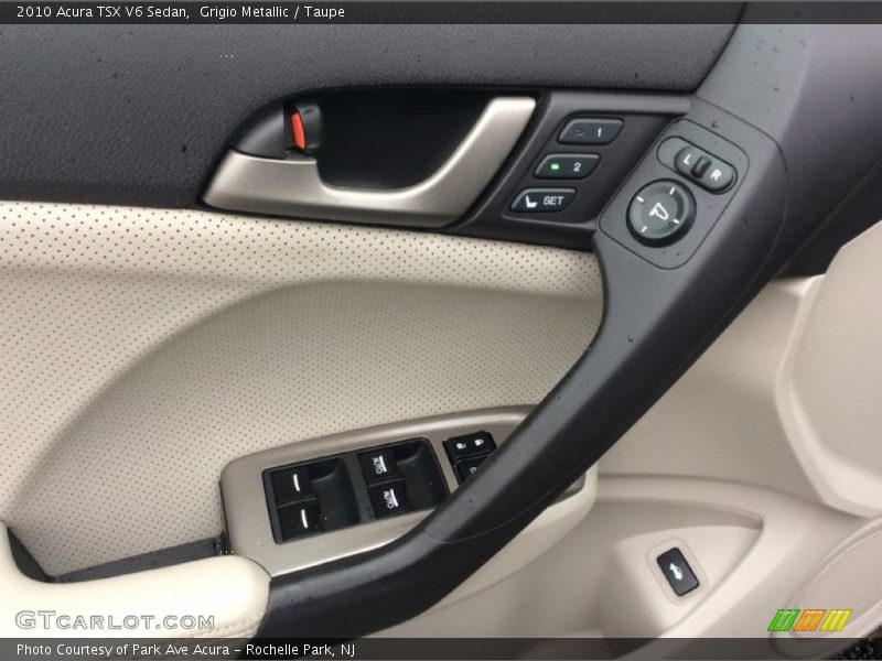 Grigio Metallic / Taupe 2010 Acura TSX V6 Sedan