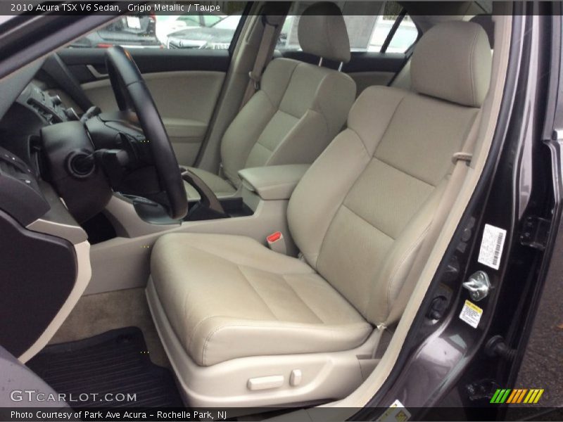 Grigio Metallic / Taupe 2010 Acura TSX V6 Sedan