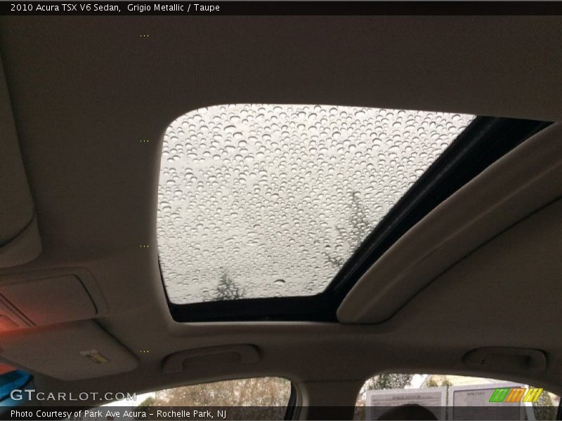Grigio Metallic / Taupe 2010 Acura TSX V6 Sedan