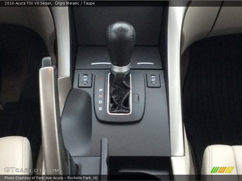 Grigio Metallic / Taupe 2010 Acura TSX V6 Sedan