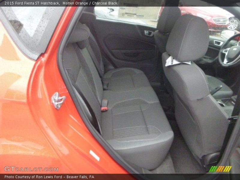Molten Orange / Charcoal Black 2015 Ford Fiesta ST Hatchback
