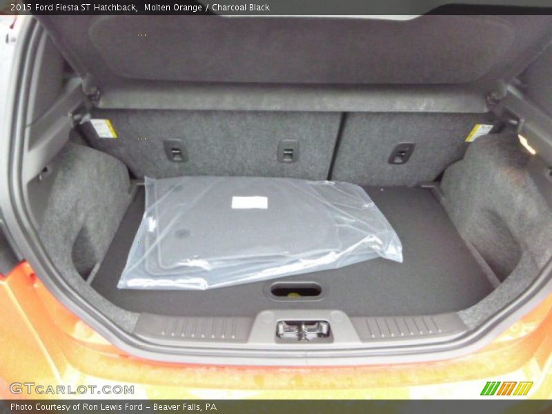 Molten Orange / Charcoal Black 2015 Ford Fiesta ST Hatchback