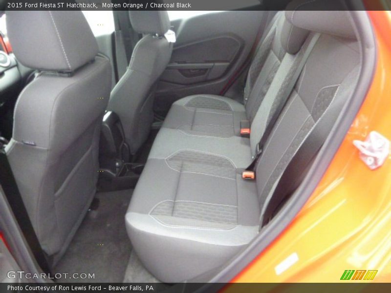 Molten Orange / Charcoal Black 2015 Ford Fiesta ST Hatchback