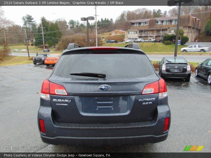 Graphite Gray Metallic / Off Black 2010 Subaru Outback 3.6R Limited Wagon