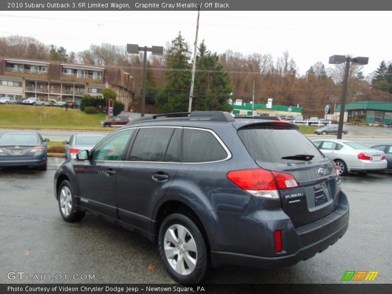 Graphite Gray Metallic / Off Black 2010 Subaru Outback 3.6R Limited Wagon
