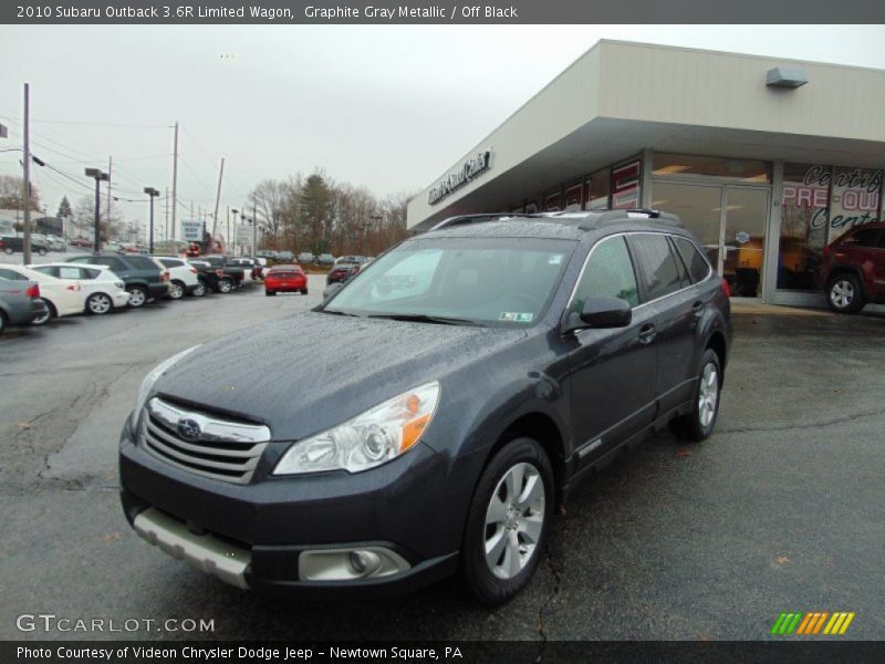 Graphite Gray Metallic / Off Black 2010 Subaru Outback 3.6R Limited Wagon