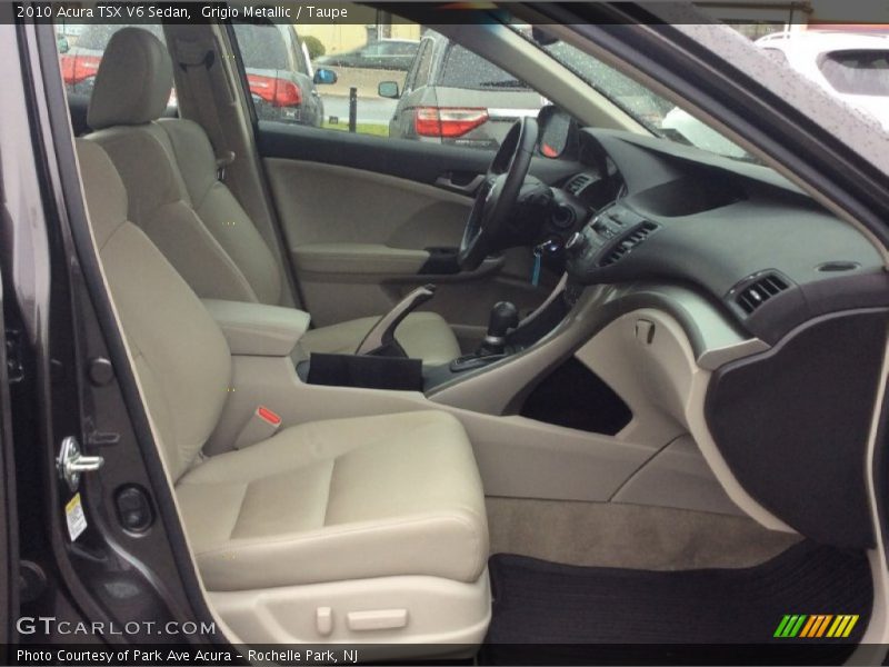 Grigio Metallic / Taupe 2010 Acura TSX V6 Sedan