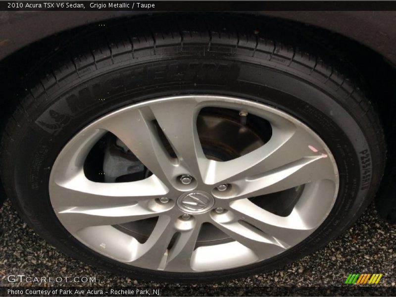 Grigio Metallic / Taupe 2010 Acura TSX V6 Sedan