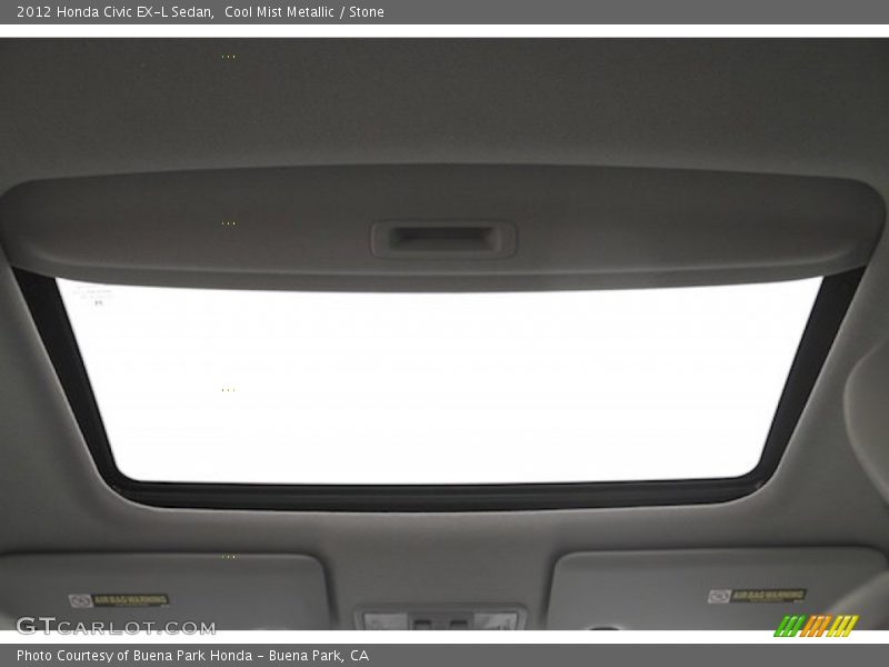 Cool Mist Metallic / Stone 2012 Honda Civic EX-L Sedan