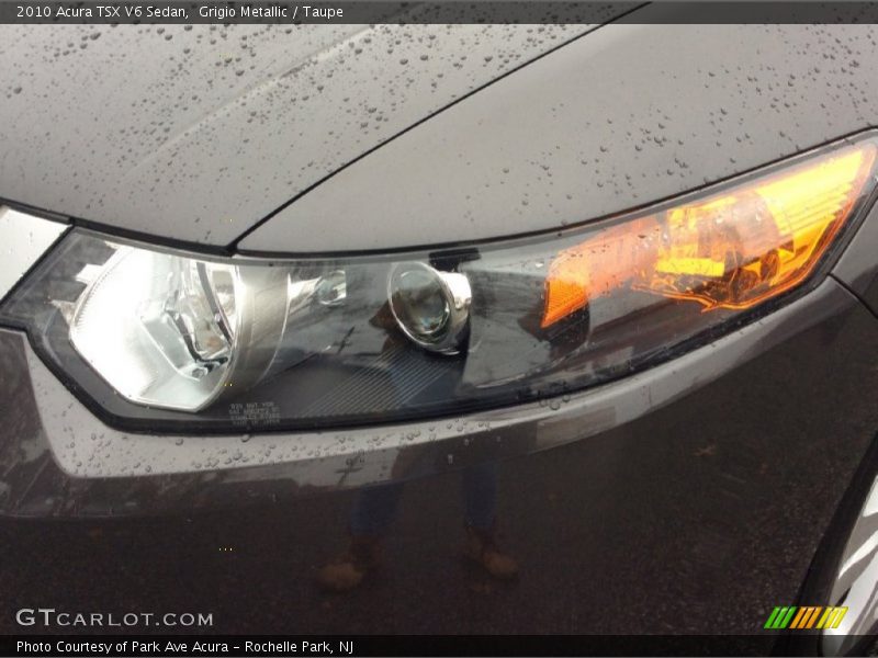 Grigio Metallic / Taupe 2010 Acura TSX V6 Sedan