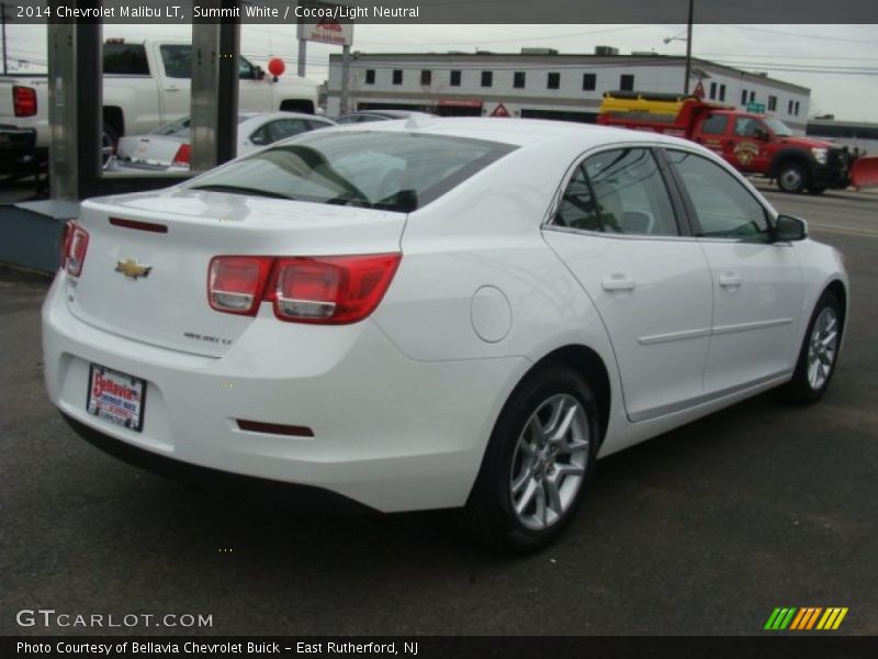 Summit White / Cocoa/Light Neutral 2014 Chevrolet Malibu LT