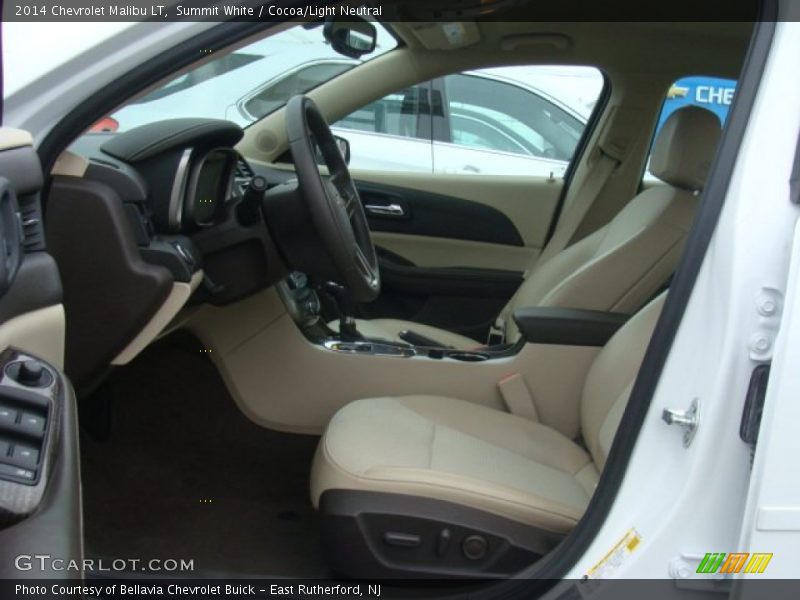 Summit White / Cocoa/Light Neutral 2014 Chevrolet Malibu LT